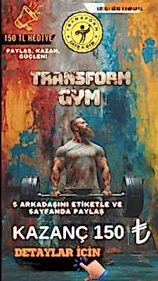 Kas yapmak istiyorsan, doğru programla çalış! Split sistem, PT desteği ve haftalık takip ile Transform Gym’de vücut geliştirme sürecine hemen başla.